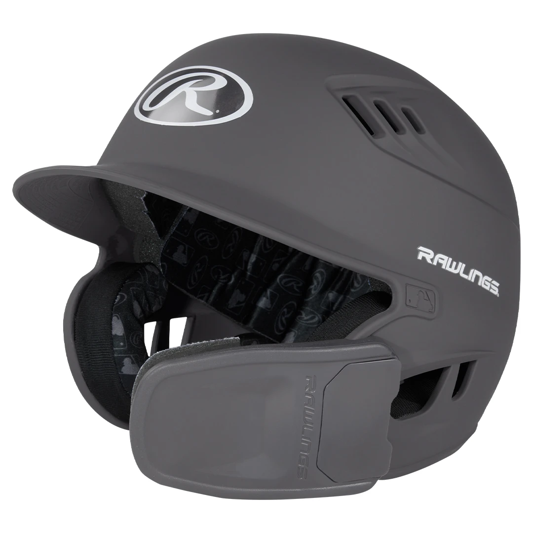 Rawlings R16 Baseball Batting Helmet Reverse C Flap W/ Cheek Extension RHB/LHB 7 Rawlings R16 Baseball Batting Helmet Reverse C Flap W/ Cheek Extension RHB/LHB - Image 5