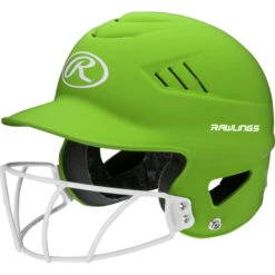 Rawlings Highlighter Batting Helmet W/ Mask RCFHLFG -BASES LOADED SHOP 34316 source 1569696165