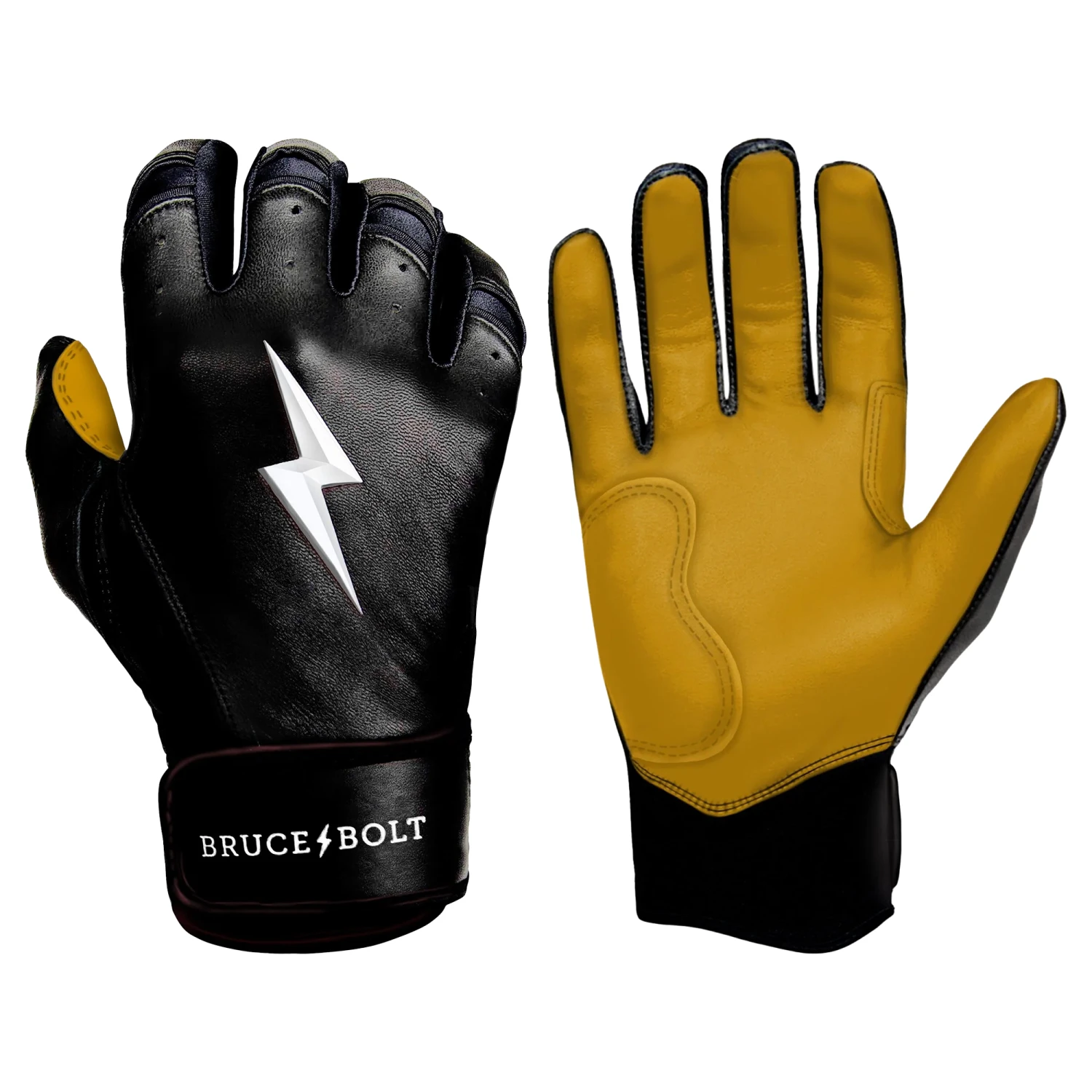 Bruce Bolt Premium Pro Baseball Batting Gloves Short Cuff 6 Bruce Bolt Premium Pro Baseball Batting Gloves Short Cuff - Image 4