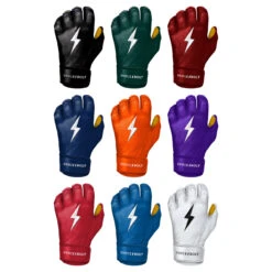 Bruce Bolt Premium Pro Baseball Batting Gloves Short Cuff