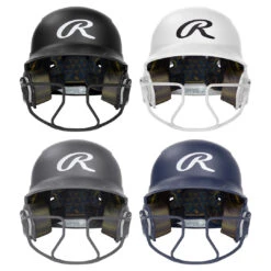 Rawlings Mach Hi-Viz Fastpitch Softball Batting Helmet W/ Mask MCHVIZS
