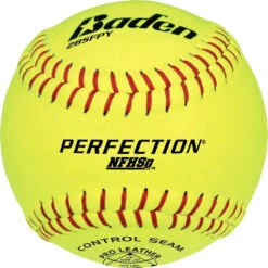 Baden Perfection NFHS 12” Leather Fastpitch Softball - Dozen 2BSFPY