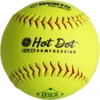 Miken Worth AHD12CY 12" Hot Dot ASA Slowpitch Softball-Dozen -BASES LOADED SHOP Worth SYCO Hot Dot SP Ball 52204.1756333448